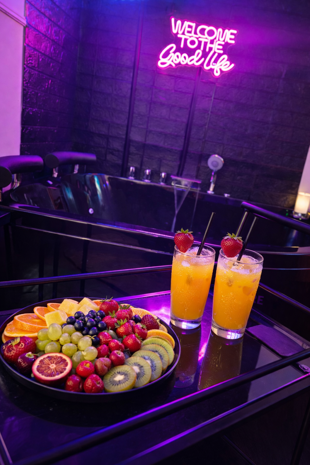 Genussmomente – Obst, Snacks & Getränke