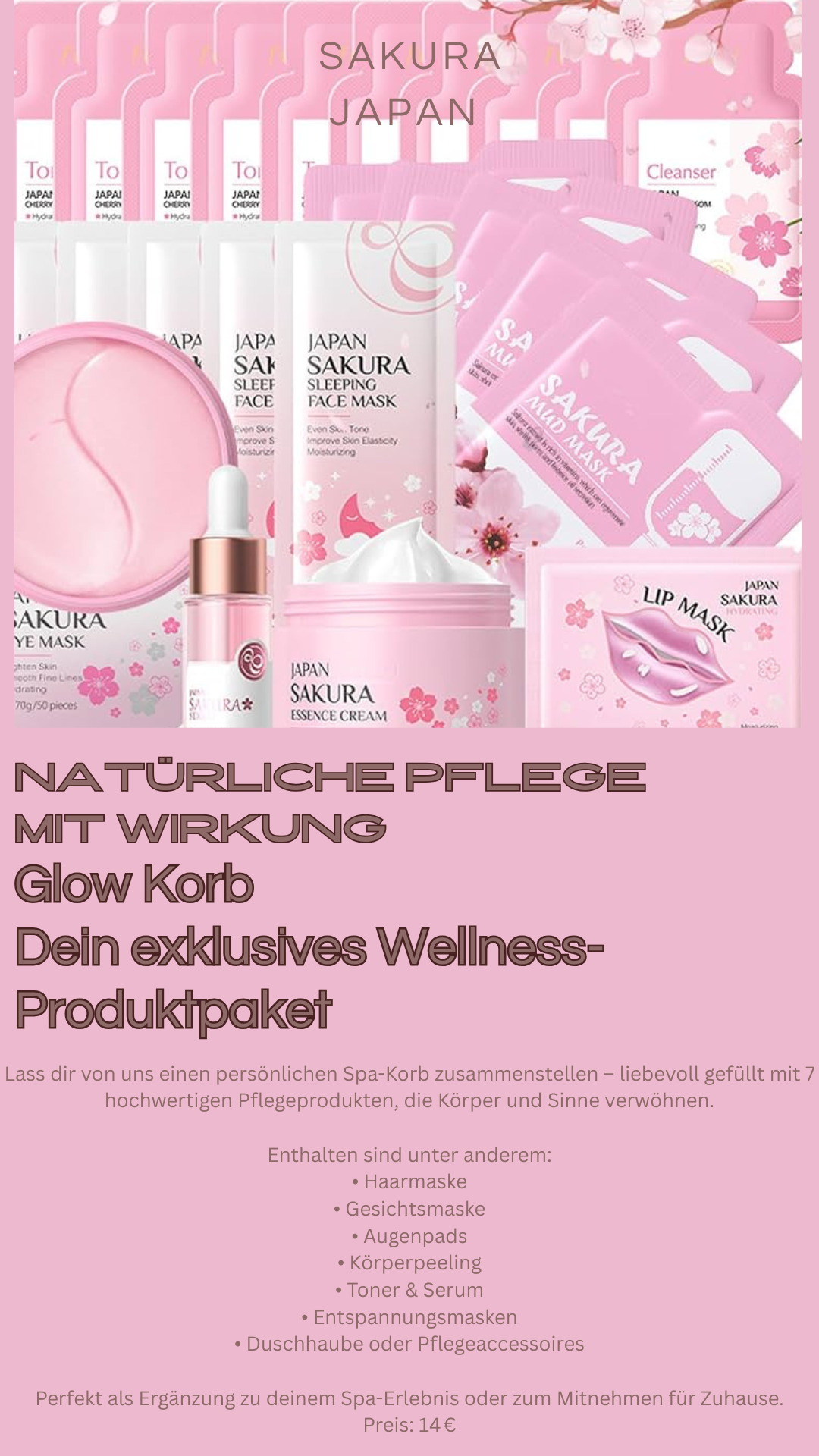 Glow Korb – Wellness Produktpaket