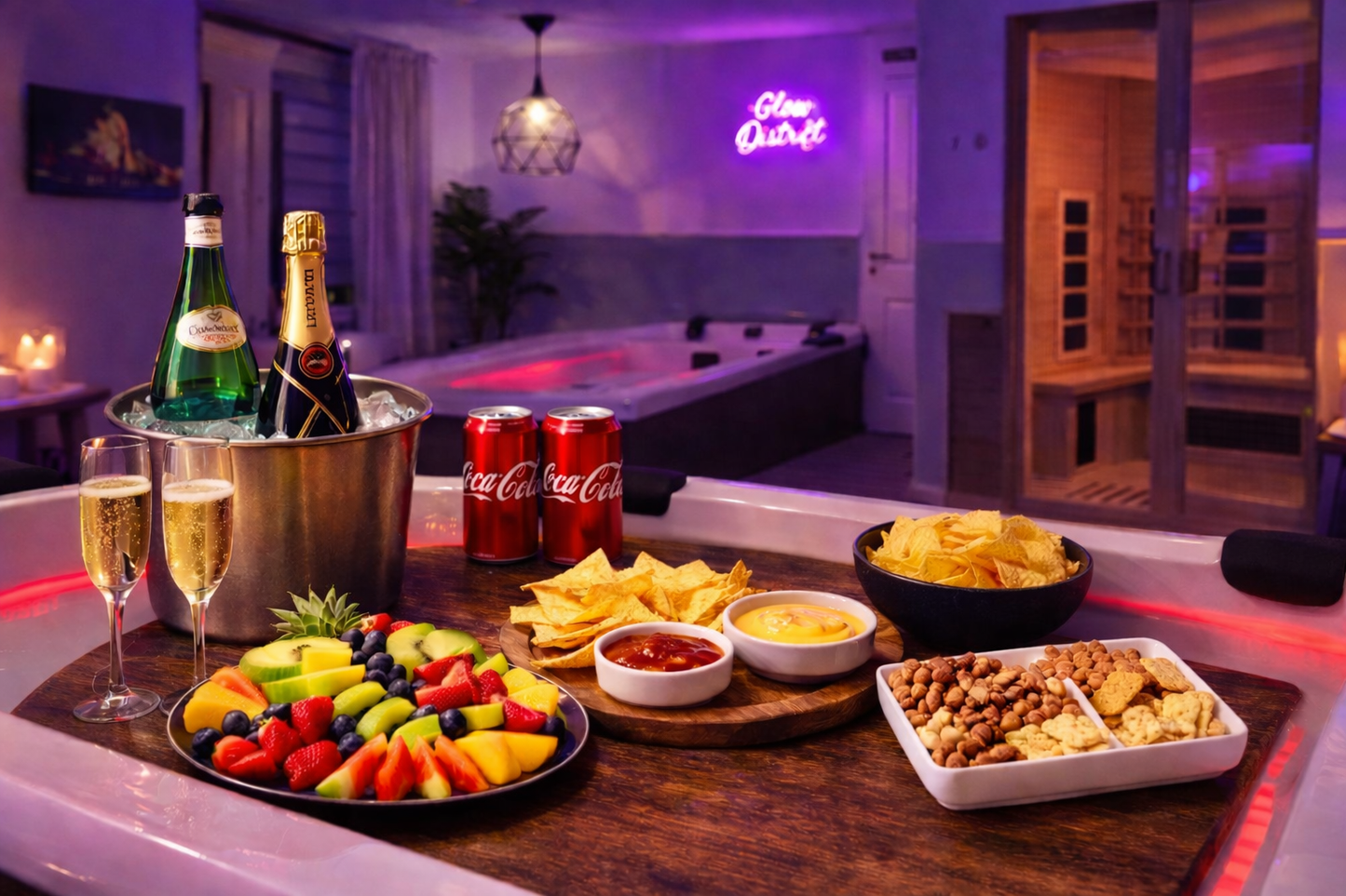 Genussmomente – Obst, Snacks & Getränke